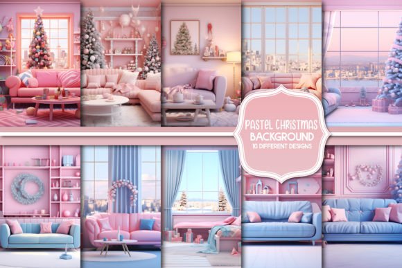 Download Pastel Christmas Background Design - Christmas background design Collection