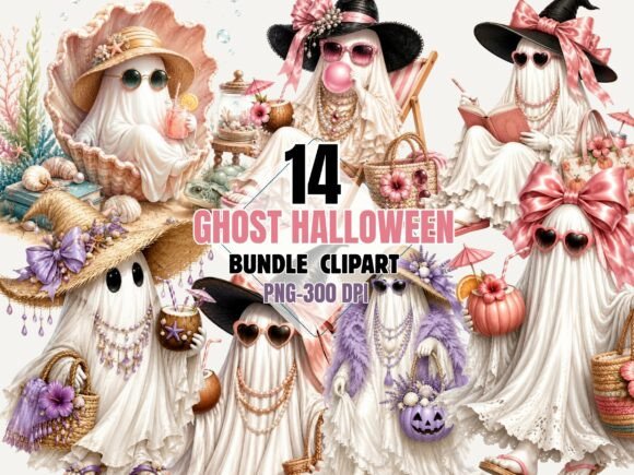 Download Ghost Halloween Clipart PNG Set - Halloween clipart png Collection