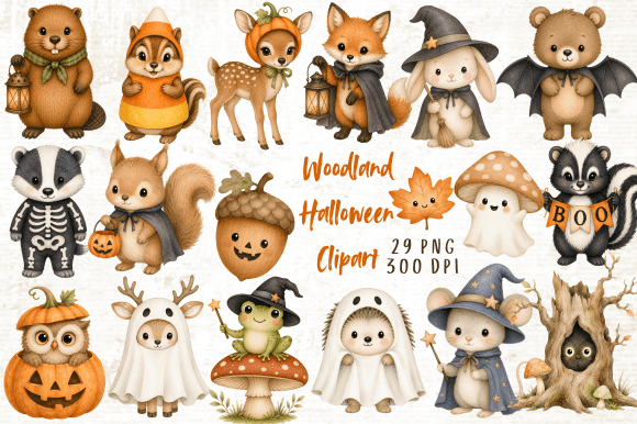 Download Woodland Halloween Clipart PNG - Halloween clipart png Collection