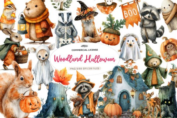 Download Woodland Halloween Clipart Png - Halloween clipart png Collection