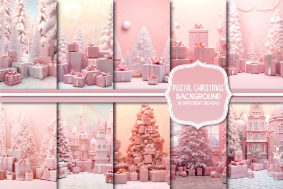 Download Pastel Christmas Background Design - Christmas background design Collection