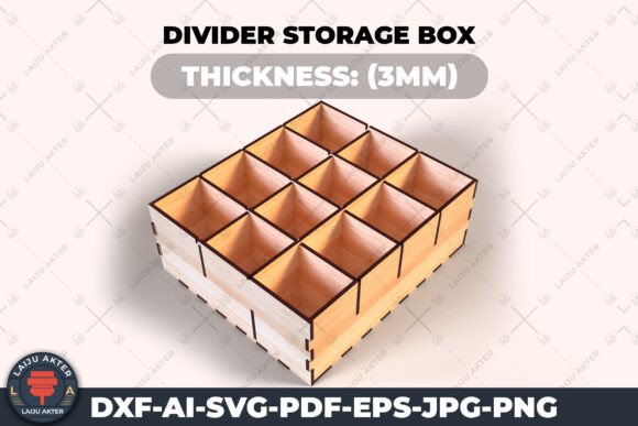 Download Laser Cut Divider Storage Box Organizer - Box Collection